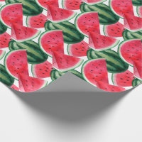 Watercolor watermelon wrapping paper
