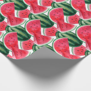 Watercolor watermelon wrapping paper