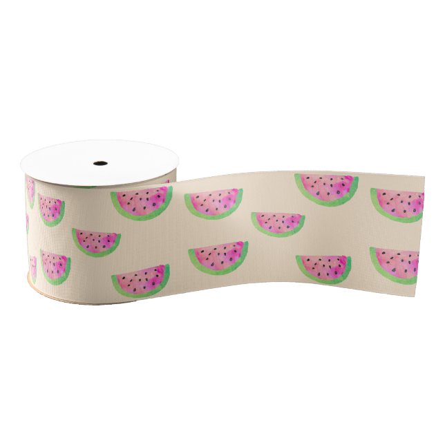 Watercolor Watermelons Grosgrain Ribbon (Spool)