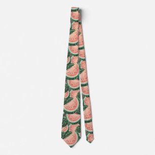 Watercolor Watermelons Neck Tie