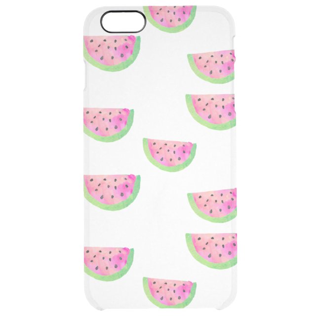 Watercolor Watermelons Uncommon iPhone Case (Back)