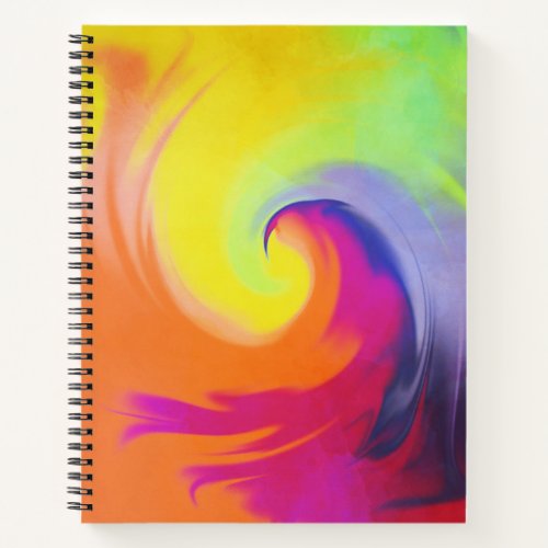 Watercolor Wave _ 85 x 11 Spiral Notebook