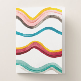 Watercolor Wave Folder