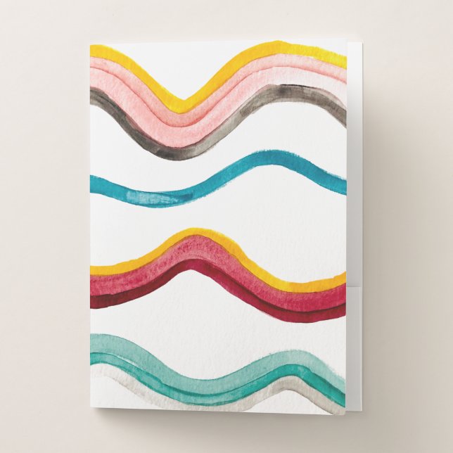 Watercolor Wave Folder (Front)