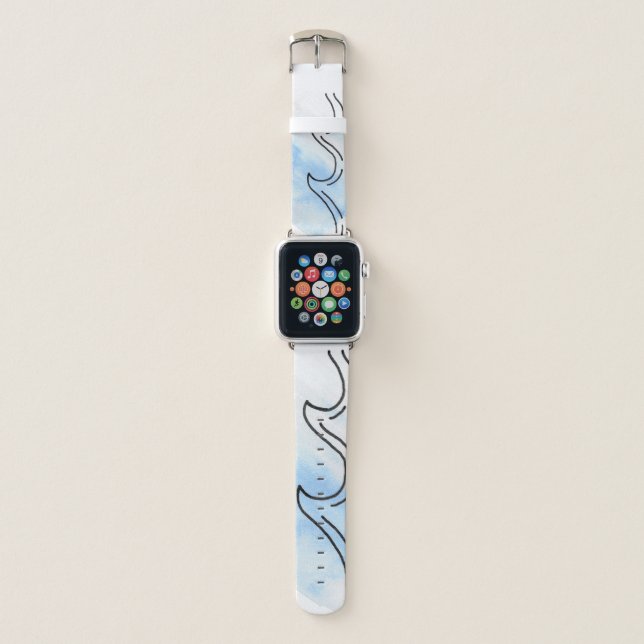 Watercolor Wave Iwatch Band (Front)