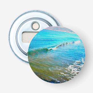 Watercolor Waves Bottle Opener