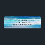 Watercolor Waves Label<br><div class="desc">Labels printed with original digital photo painting with a watercolor effect.</div>