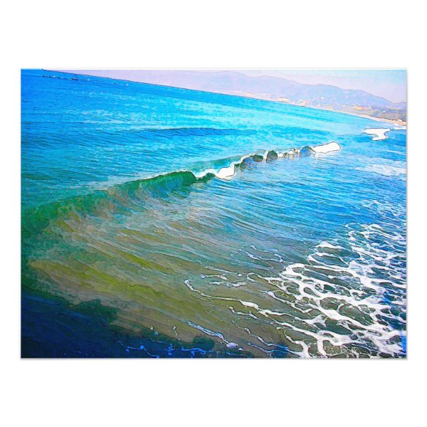 Watercolor Waves Photo Print