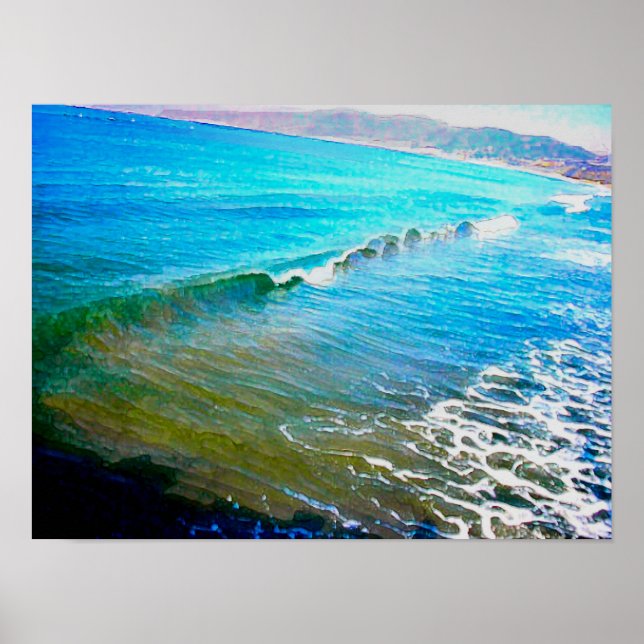 Watercolor Waves  Poster (Front)