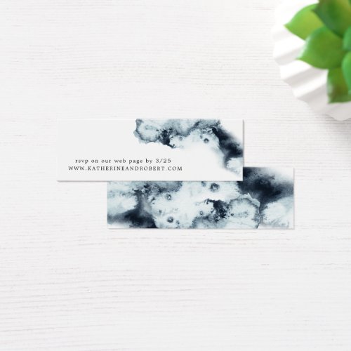 Watercolor Waves Wedding Website Card