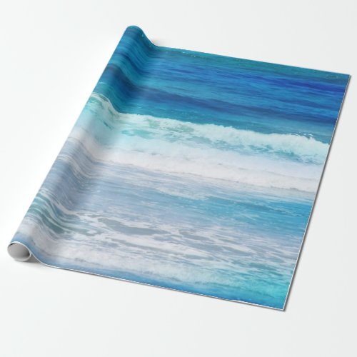 Watercolor Waves Wrapping Paper