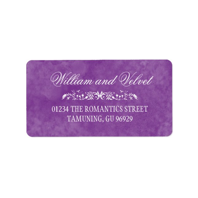 Watercolor Wedding Address Labels (Front)