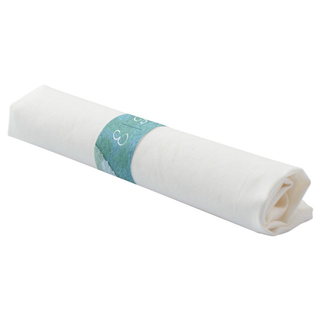 Watercolor Wedding Barbecue  Napkin Bands (Angled)