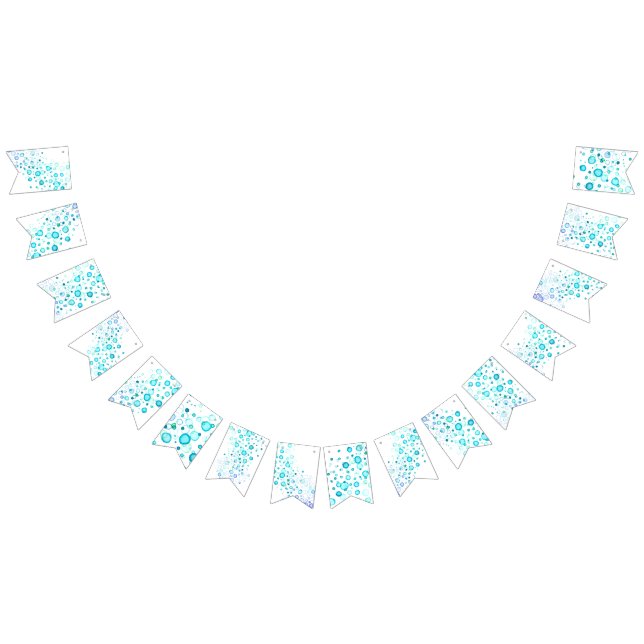 Watercolor Wedding Bunting Flags (All)