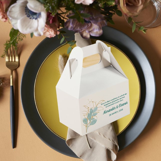 Watercolor Wedding Favor Box (Creator Uploaded)