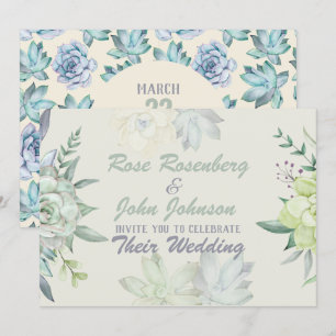 Watercolor Wedding Invitation