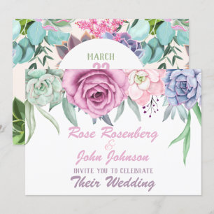 Watercolor Wedding Invitation