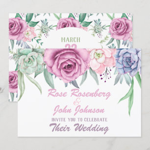 Watercolor Wedding Invitation