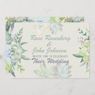 Watercolor Wedding Invitation