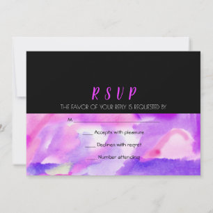 WATERCOLOR Wedding Invitation Reply Response RSVP
