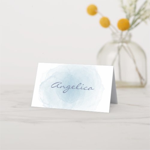 Watercolor Wedding Name Place Card