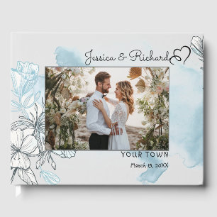 Watercolor Wedding PHOTO Guest Book