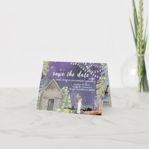 Watercolor Wedding Save the Date Nashville Announcement