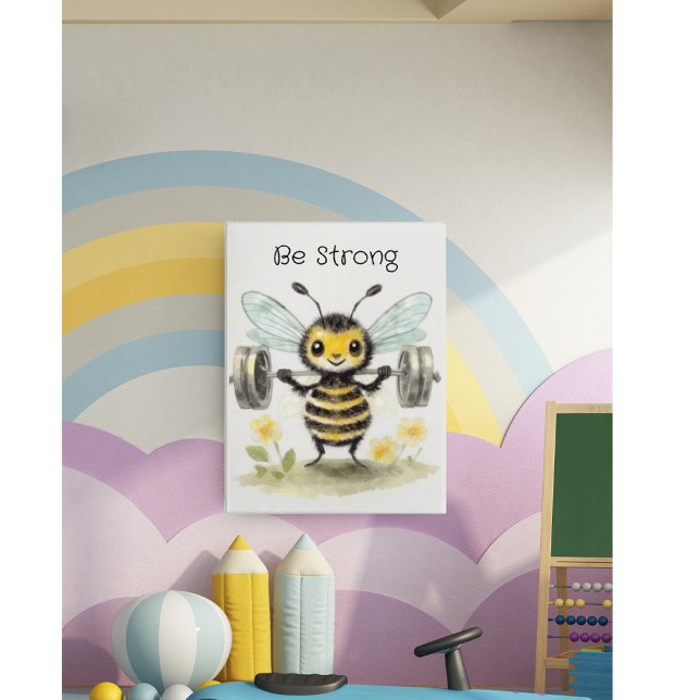 Watercolor Weightlifting Bumblebee Inspiration Poster (Creator Uploaded)