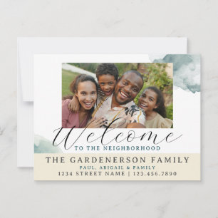 Watercolor Welcome to the Neighborhood  Postcard