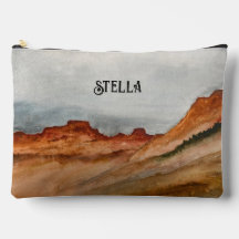 Watercolor Western Desert Landscape