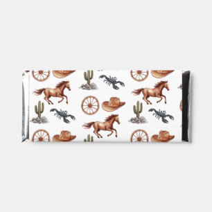 Watercolor Western Kid Art Hershey Bar Favors