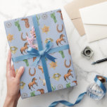 Watercolor Western Rodeo Horse Cowboy Cowgirl Wrapping Paper<br><div class="desc">Watercolor Western Rodeo Horse Cowboy Cowgirl Wrapping Paper</div>