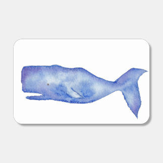 Watercolor whale matches