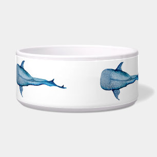 Watercolor whale shark bowl