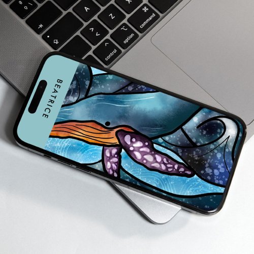 Watercolor Whale Tropical iPhone 11 Case