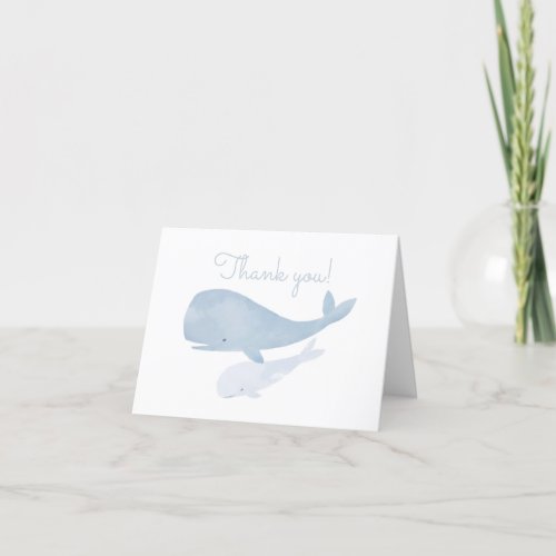 Watercolor Whale Under the Sea Baby Shower