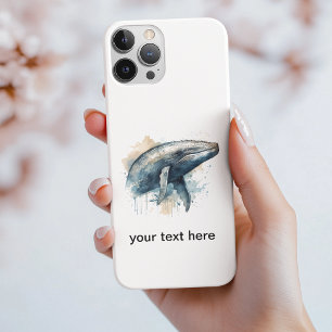 Watercolor Whale Wonder, custom iPhone 11 Pro Case