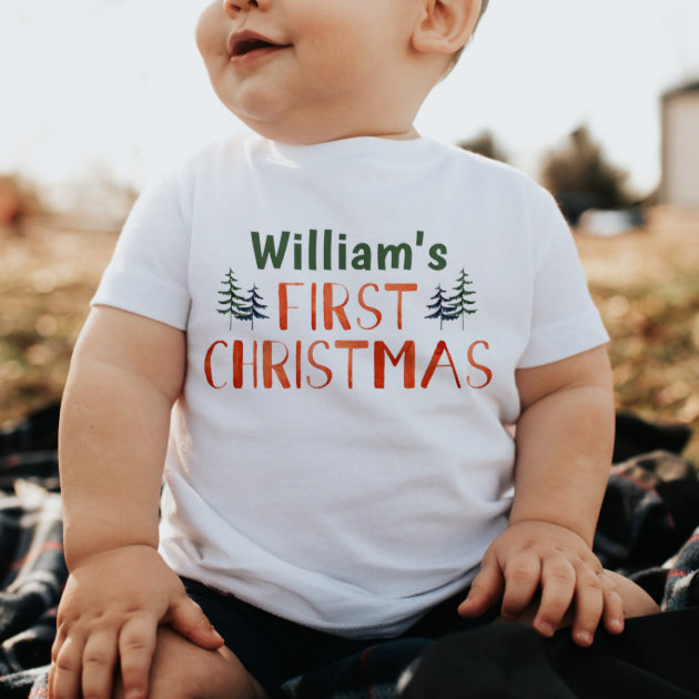Baby first christmas shirt 2025
