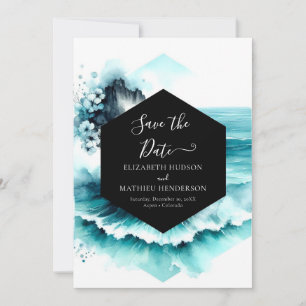 Watercolor Whimsical Nautical Wedding Save The Date