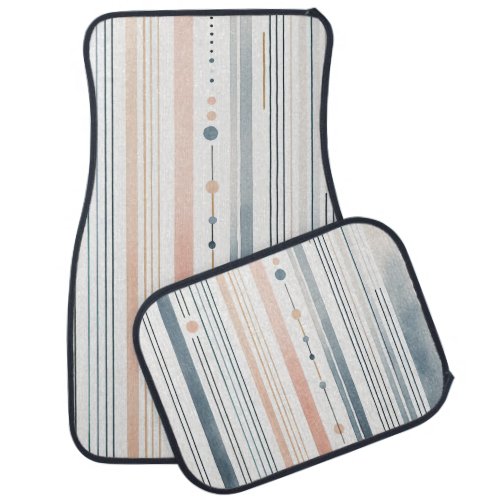 Watercolor Whimsy  Chic Car Floor Mat