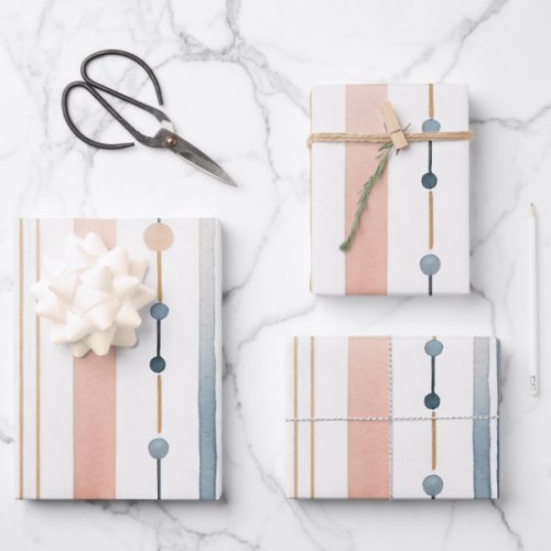 Watercolor Whimsy   Chic Wrapping Paper Sheets