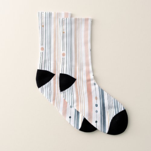 Watercolor Whimsy Stroll in Style ️ Socks