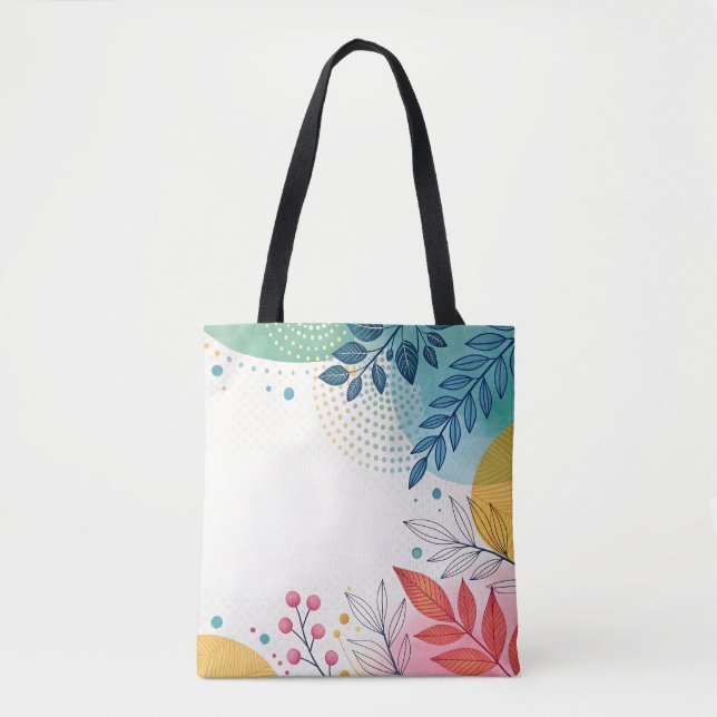 Watercolor Whimsy Tote Bag (Front)
