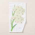 Watercolor White Orchid Flower Personalized 
