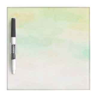 Watercolor whiteboard soft colors