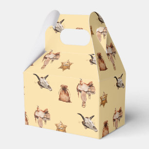 Watercolor Wild West Kid Art Favor Boxes