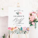 Watercolor Wildflower Bridal Shower Welcome Sign<br><div class="desc">Watercolor Wildflower Bridal Shower Welcome Sign - a chic welcome sign to guide guests to the celebration!</div>