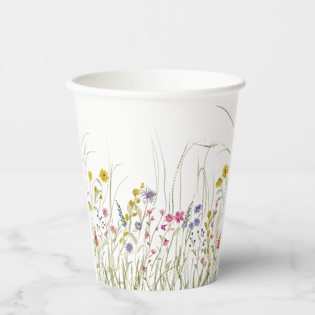 Watercolor Wildflower Cup (Front)