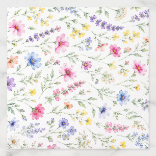 Watercolor Wildflower Envelope Liner
