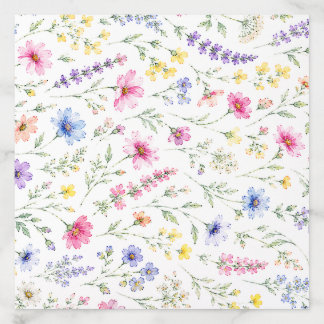 Watercolor Wildflower Envelope Liner